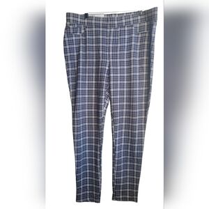 Seven7 Women's Gray Plaid Leggings